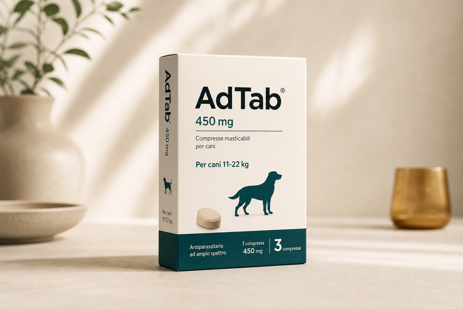 Confezione AdTab 450 mg per cani da oltre 11 a 22 kg