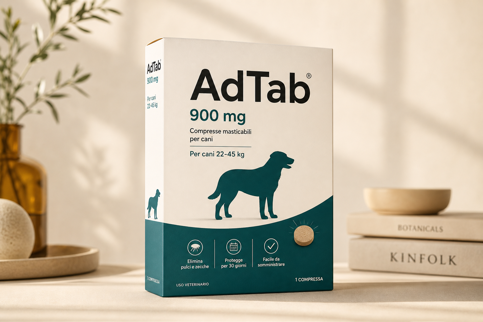 Confezione AdTab 900 mg per cani da oltre 22 a 45 kg